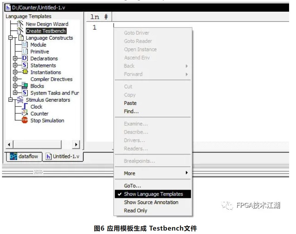 图6 应用模板生成 Testbench文件.JPG